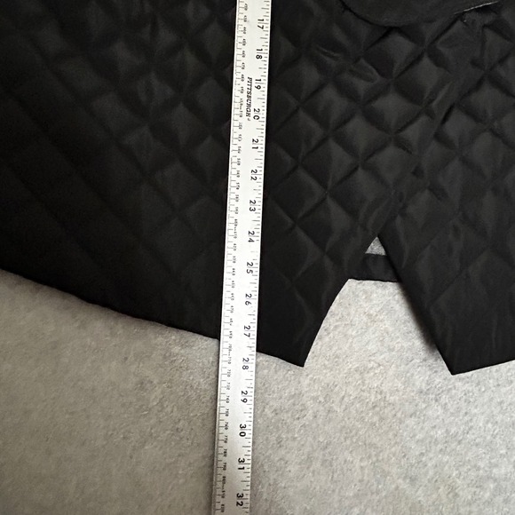 New Soft Surroundings Snowline diamond quilted crossover puffer vest in black 1X - Picture 3 of 8